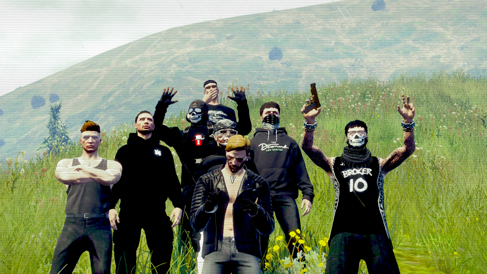 Gang activity scene at Gen Z Roleplay