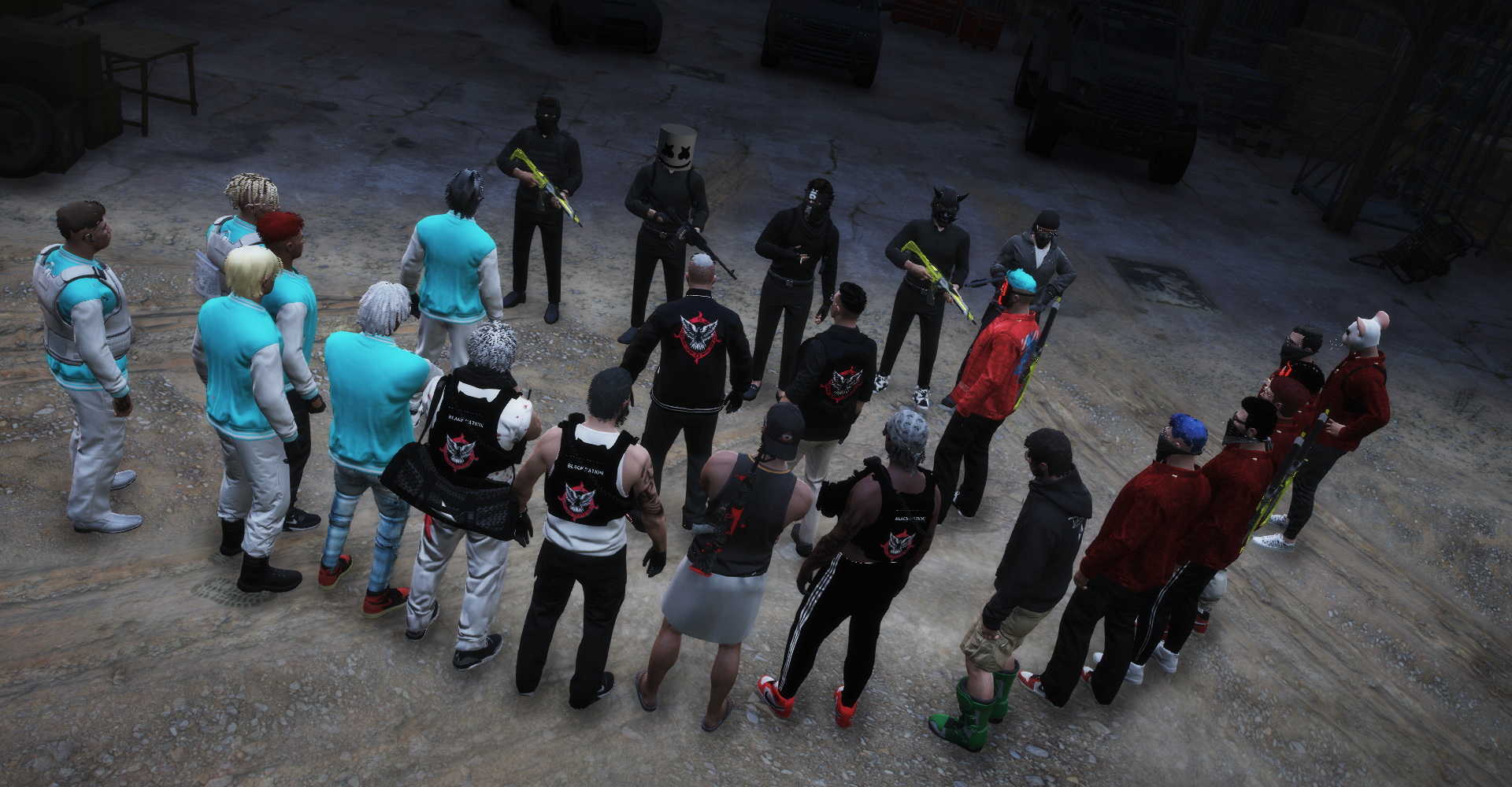 Gang scene at Gen Z Roleplay