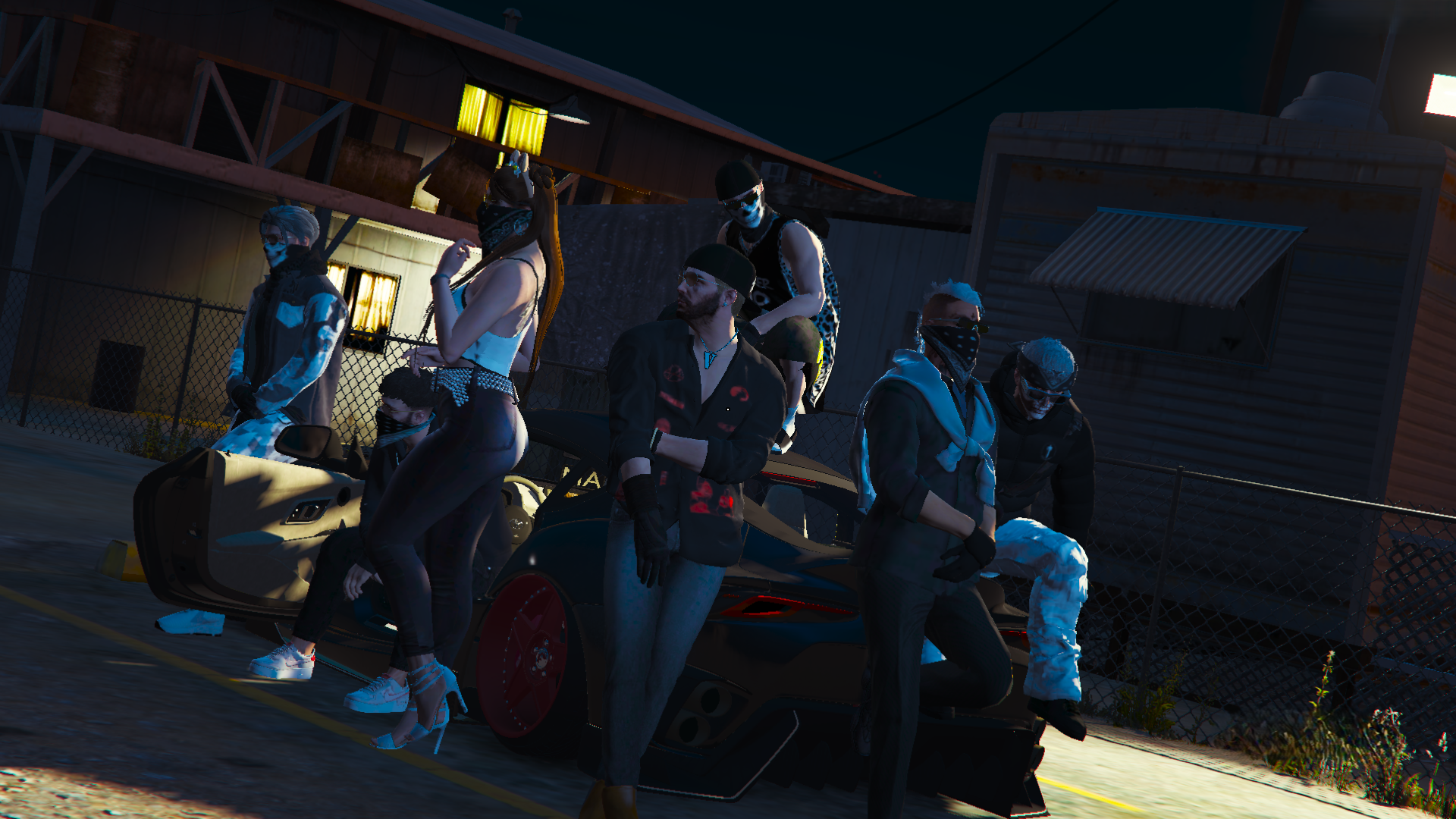 Gang roleplay scene at Gen Z Roleplay